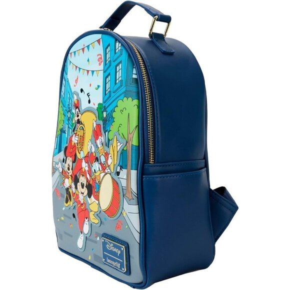 Womens Loungefly Disney Mickey Mouse Marching Band Double Strap Shoulder - Picture 2 of 5